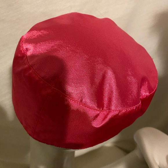 Cap Pink SATIN 0ne Size Basketball Cap Lined - Picture 2 of 2